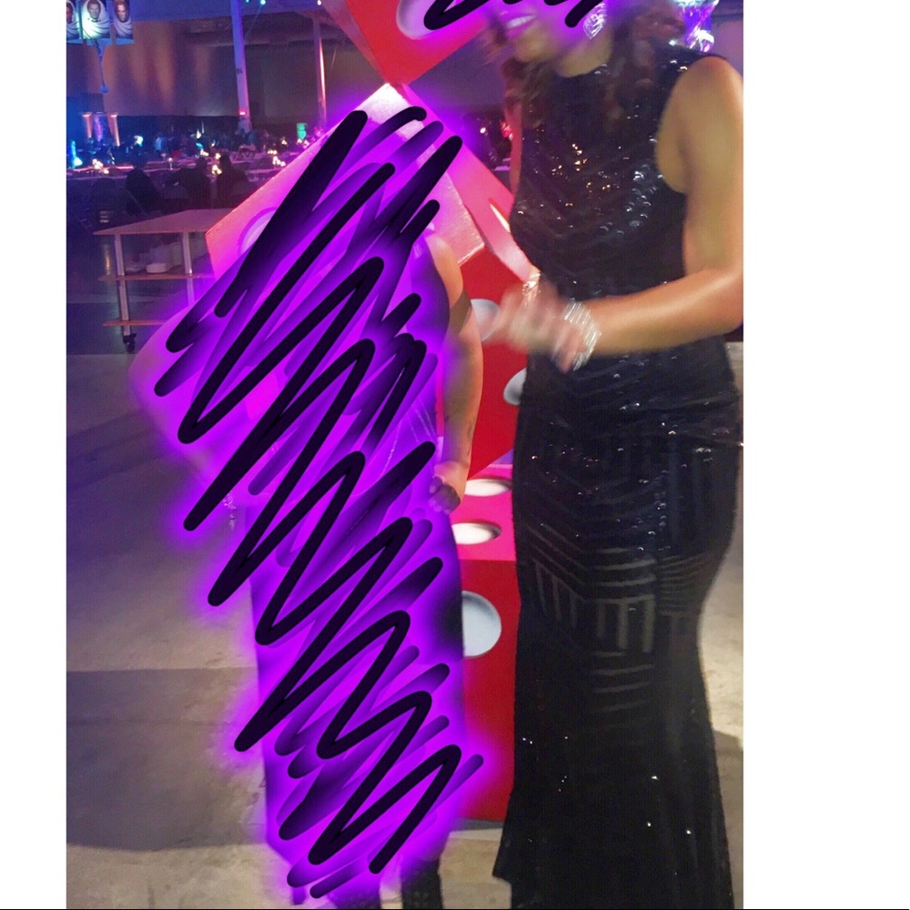 Prom | Formal | Black Sequin Dress